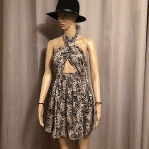 Free People Print Mini Dress